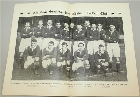 Forty-one 1950 Chelsea Football Club programmes